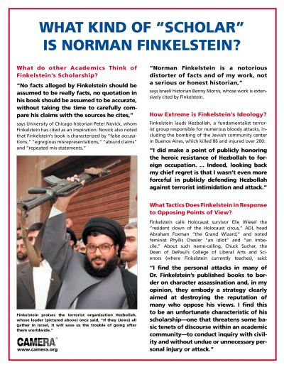 Norman Finkelstein Flyer